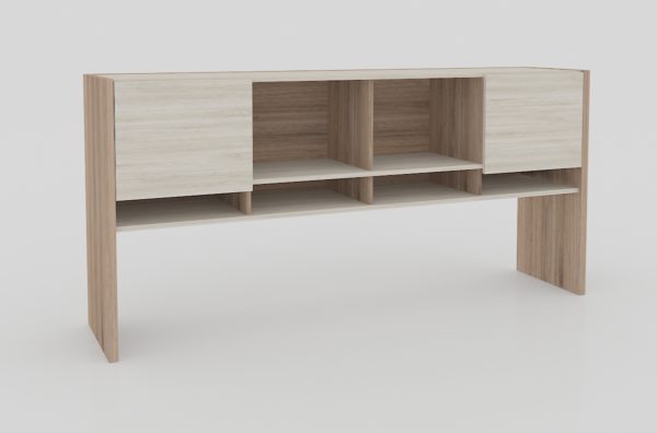 LIBRERO SOBREPONER CON PUERTAS ENTREPAÑOS FIJOS 1.58 X 85 X 40cm. - muebles de oficina en veracruz y xalapa