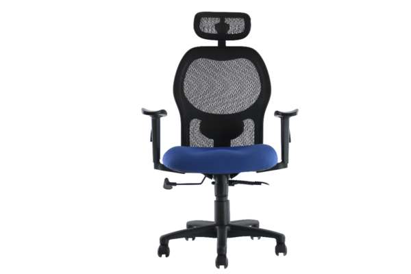 SILLON EJEC.ALTO, NEUMATICO,SINCRONICO, ASIENTO TELA Y RESPALDO MALLAFLEX - muebles de oficina en veracruz y xalapa