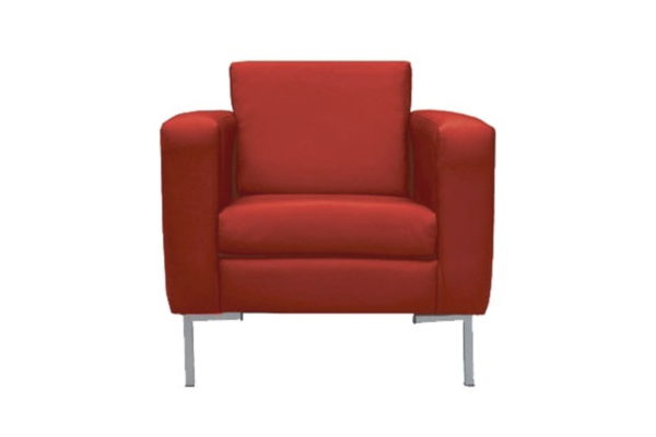 SOFA 1 PLAZA ERGONOMICO CON BRAZOS TAPIZ TELA O VINILO MED.: F-82* F-82* A-82cm. - muebles de oficina en veracruz y xalapa