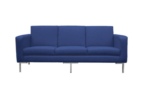 SOFA 3 PLAZAS ERGONOMICO CON BRAZOS TAPIZ PIEL MED.: F-200* F-82* A-85cm. - muebles de oficina en veracruz y xalapa