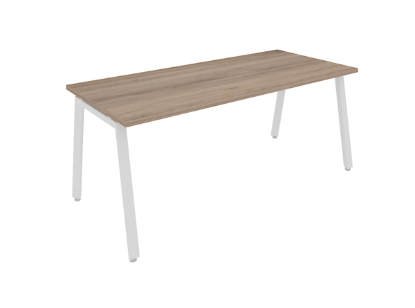 MESA EJECUTIVA ALPHA WHITE DE 1.80 * 0.80M, CUBIERTA MELAMINICA CAL 28MM, ESTRUCTURA BLANCA - muebles de oficina en veracruz y xalapa