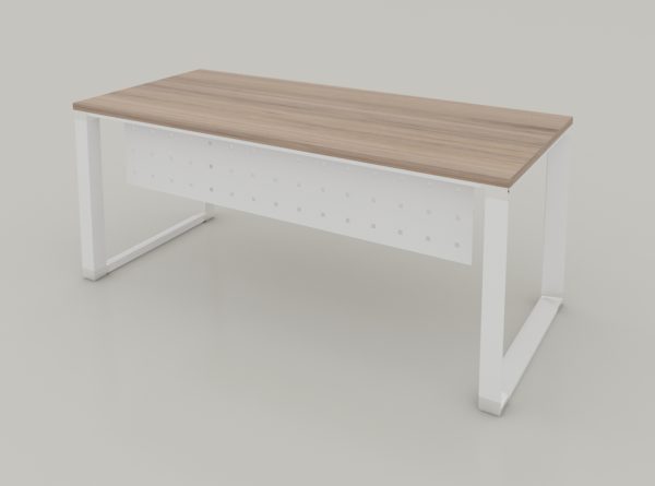 MESA EJECUTIVA SQ WHITE DE 1.80 * 0.80M, CON FALDÓN METALICO, CUBIERTA MELAMINICA CAL 28MM, ESTRUCTURA BLANCA - muebles de oficina en veracruz y xalapa