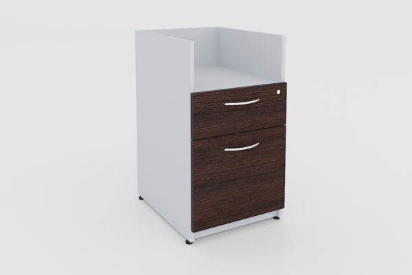 PEDESTAL FIJO CON CERRADURA, CAJON ARCHIVO Y 1 PAPELERO 40 X 60 X 75 - muebles de oficina en veracruz y xalapa