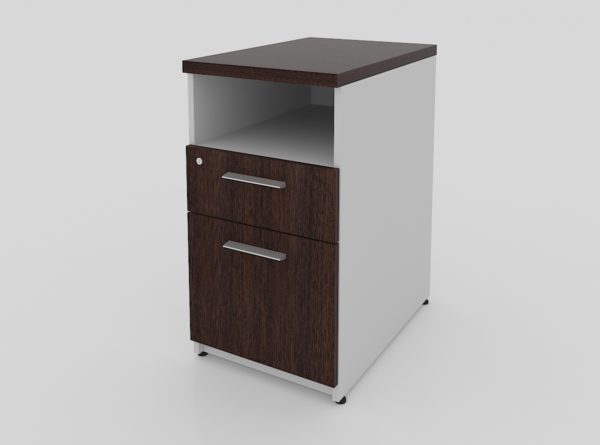 PEDESTAL FIJO CON CERRADURA, CAJON ARCHIVO Y 1 PAPELERO 40 X 60 X 75 - muebles de oficina en veracruz y xalapa