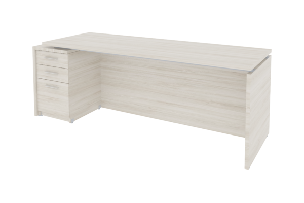 ESCRIT.MELAMINA, PEDESTAL IZQUIERDO 3 CAJONES DE 180 X 70 X 75. A.28/32mm. - muebles de oficina en veracruz y xalapa