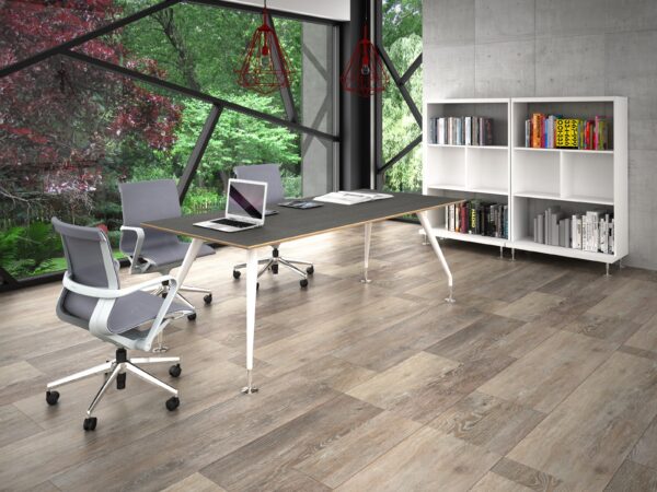 Mesa rectangular 200x90 Laminado . Patas BLANCAS " - muebles de oficina en veracruz y xalapa"