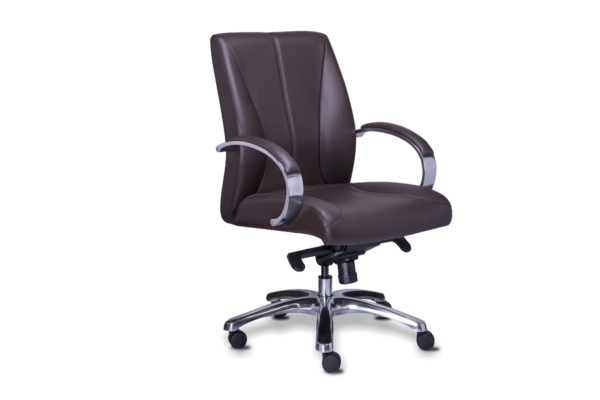 SILLON EJECUTIVO EN PIEL/SIMIL PIEL COLOR NEGRO RESPALDO BAJO - muebles de oficina en veracruz y xalapa