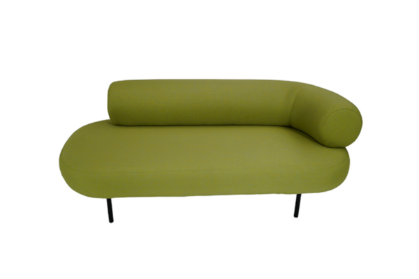 SOFA CON RESPALDO 2 PLAZAS TAPIZ TELA DE 73 * 163 * 76cm: